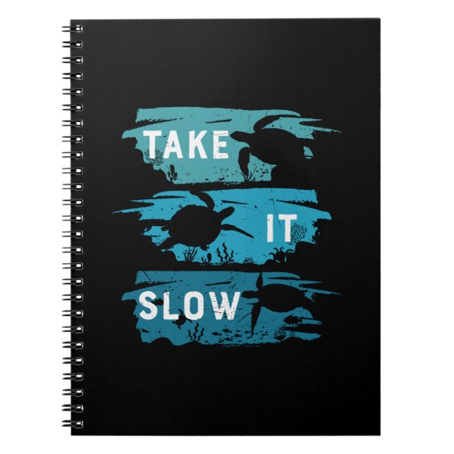 Turtle Lover | Take It Slow Notebook (Front)