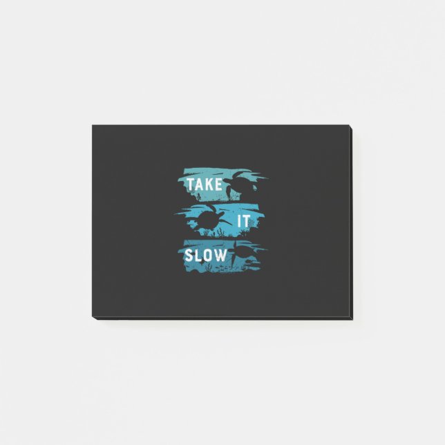 Turtle Lover | Take It Slow Post-it Notes (Front)