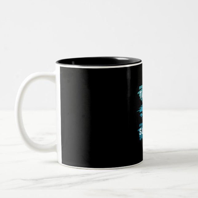 Turtle Lover | Take It Slow Two-Tone Coffee Mug (Left)