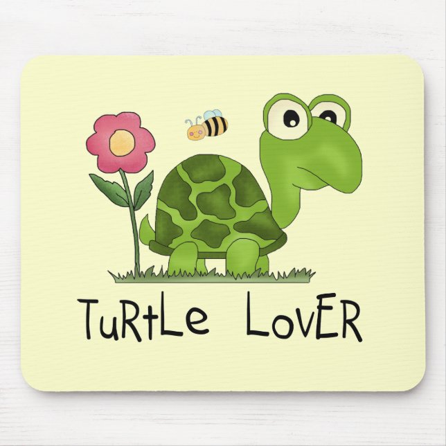 Turtle Lover Tshirts and Gifts Mouse Pad (Front)