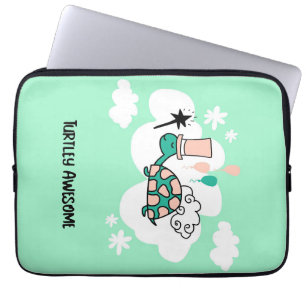 Turtle Lover Turtle At The Clouds Laptop Sleeve