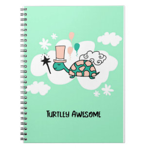 Turtle Lover Turtle At The Clouds Notebook