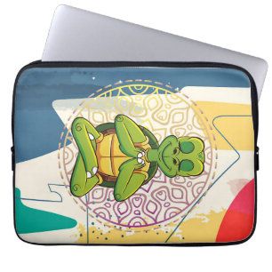 Turtle Lover Turtle Mandala Meditation Laptop Sleeve