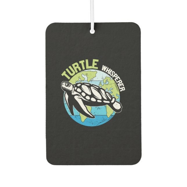 Turtle Lover | Turtle Whisperer Car Air Freshener (Front)