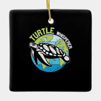 Turtle Lover | Turtle Whisperer Ceramic Ornament