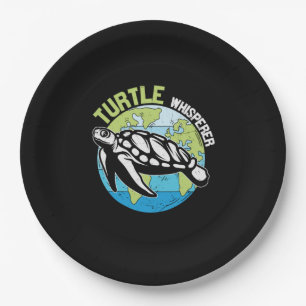 Turtle Lover Turtle Whisperer Paper Plate