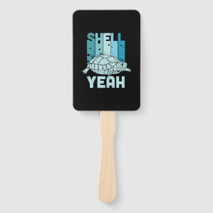 Turtle Lover Turtle Yeah Hand Fan