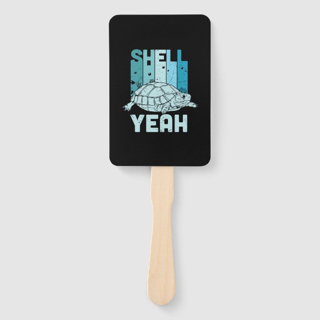 Turtle Lover | Turtle Yeah Hand Fan (Front)