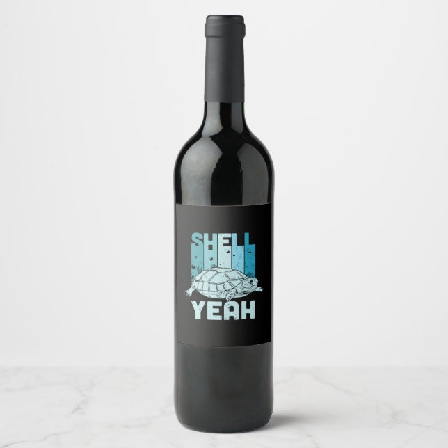 Turtle Lover | Turtle Yeah Wine Label (Front)