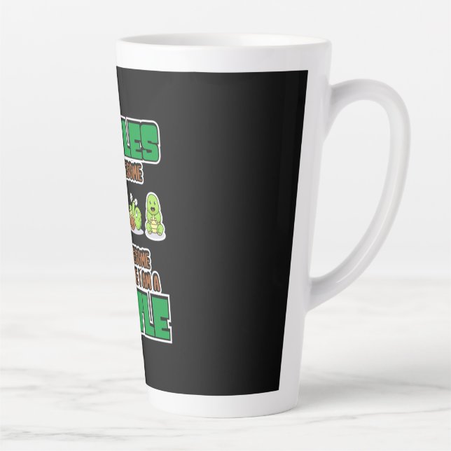 Turtle Lover | Turtles Are Awesome Latte Mug (Right)