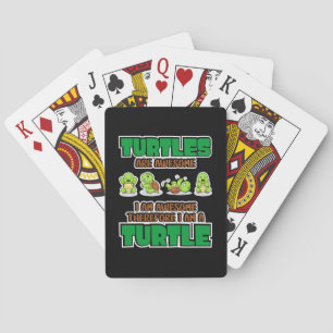 Turtle Lover Turtles Are Awesome Playing Cards