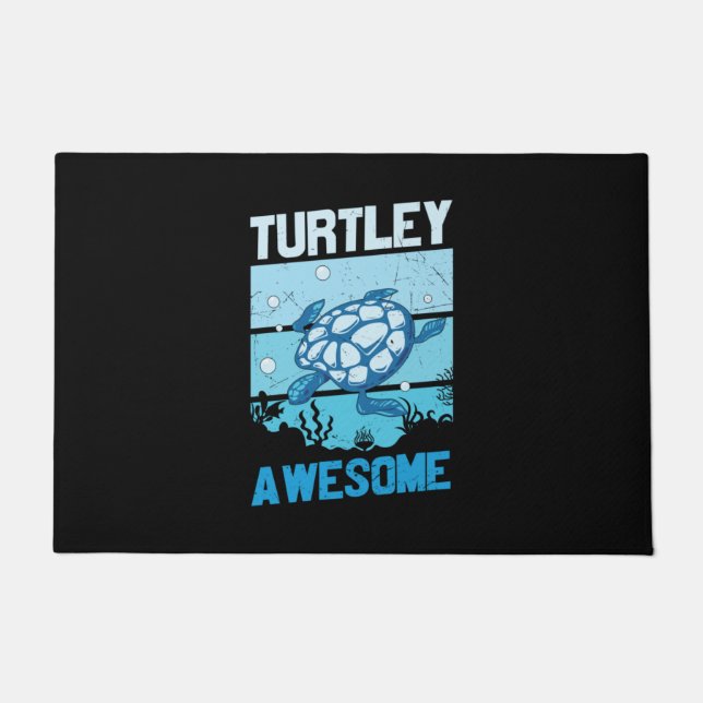 Turtle Lover | Turtley Awesome Doormat (Front)