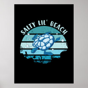 Turtle Lover Until Beach Poster