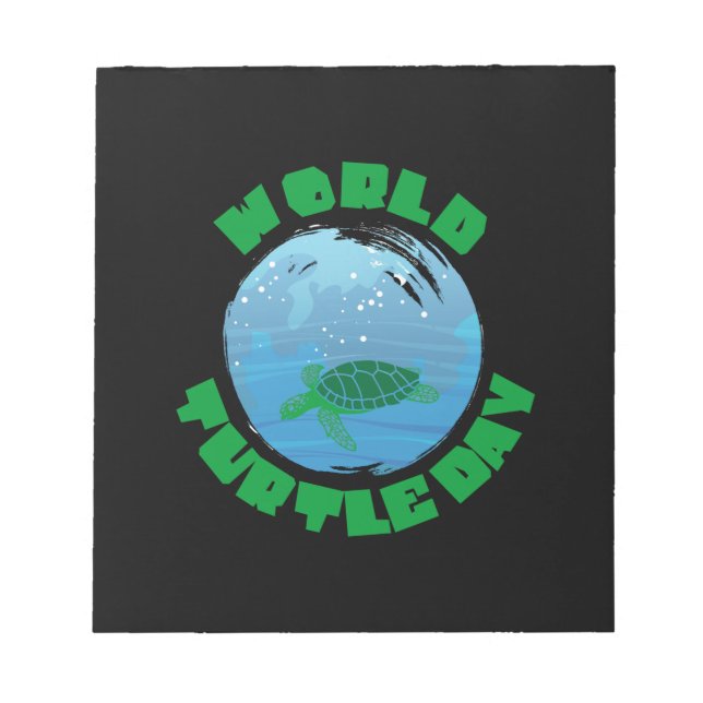 Turtle Lover | World Turtle Day Notepad (Front)