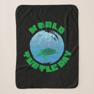 Turtle Lover | World Turtle Day Sherpa Blanket
