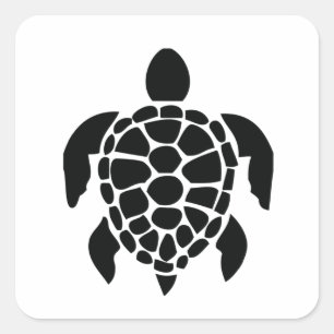 Turtle Lovers, Save The Turtle ,Sea Turtle Square Sticker