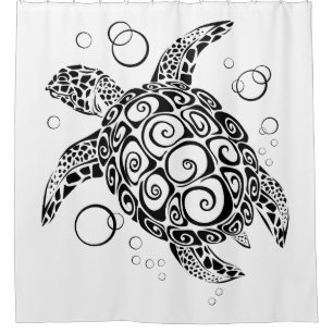 Turtle Lovers, Save the Turtles, Sea Turtle Shower Curtain