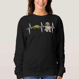 Turtle Lowchen Heartbeat Dog Sweatshirt