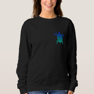 Turtle Maori Tribal Hawaiian Sea Ocean Animal Scub Sweatshirt