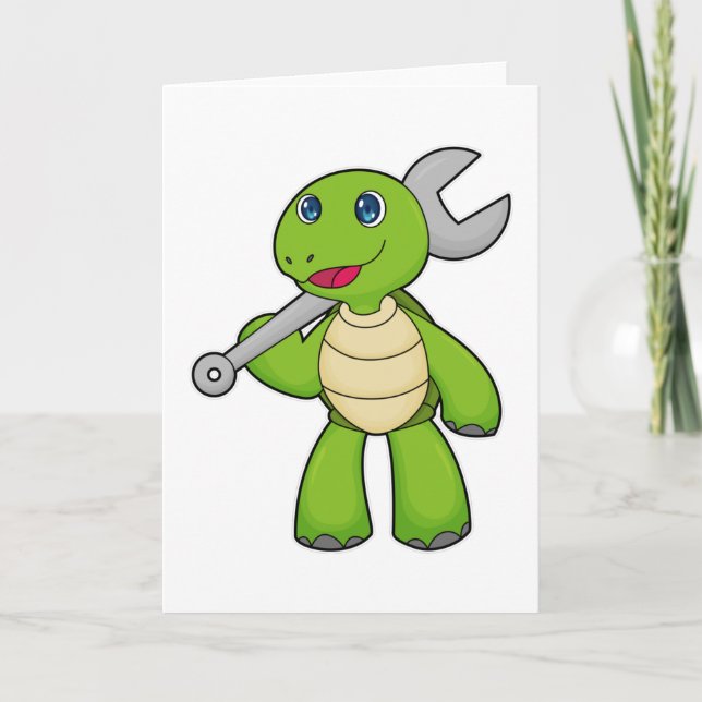 Turtle Mechanic Wrench Card (Front)