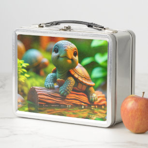 Turtle Metal Lunch Box
