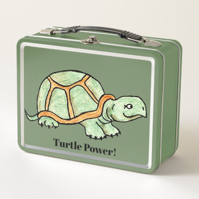 Turtle Metal Lunch Box (Front)