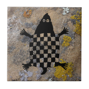 Turtle mimbres Pottery Design Ceramic Tile