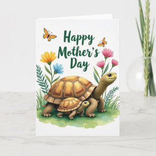 Turtle Mothers Day Art Card