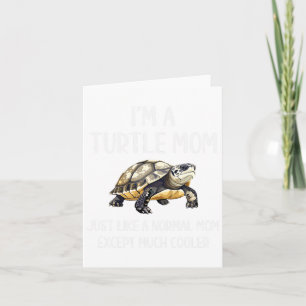 Turtle Mum Definition Funny Turtle Animals Lover M Card