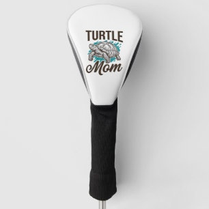 Turtle Mum Vintage Engraving Vector Design_1 Golf Head Cover