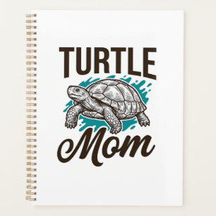 Turtle Mum Vintage Engraving Vector Design_1 Planner