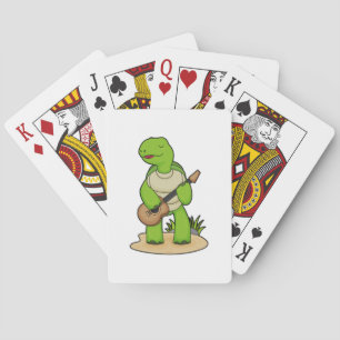 Turtle Musician Guitar Music Playing Cards