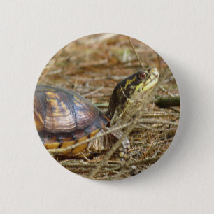 Turtle - Neck Out 6 Cm Round Badge