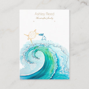 Turtle Ocean Inspired Jewellery Display Card