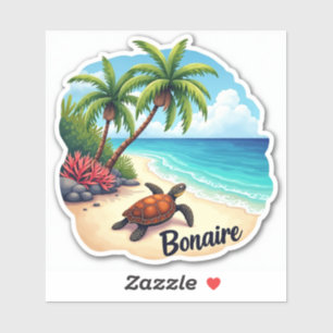 Turtle on bonaire beach