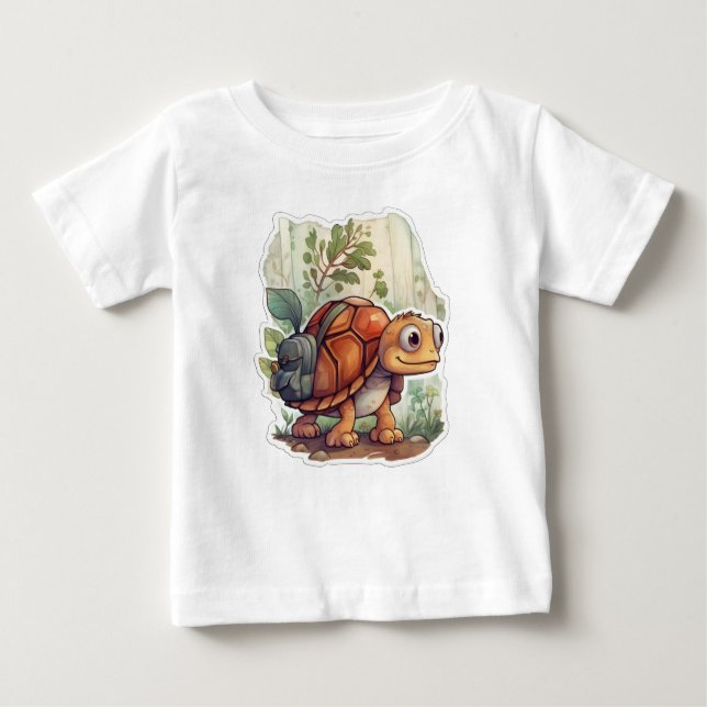 Turtle on Tour Baby T-Shirt (Front)