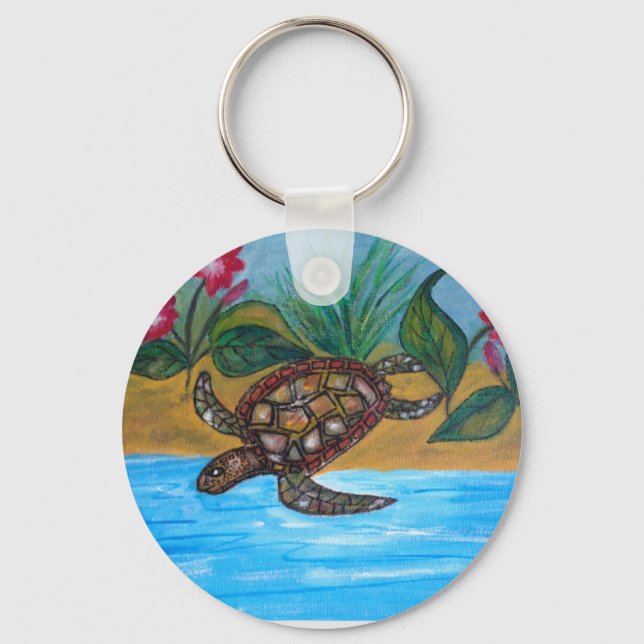Turtle or tortoise accessories key ring (Front)