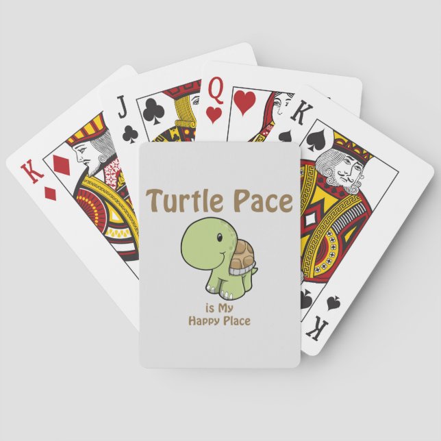 Turtle Pace - Happy Place Playing Cards (Back)