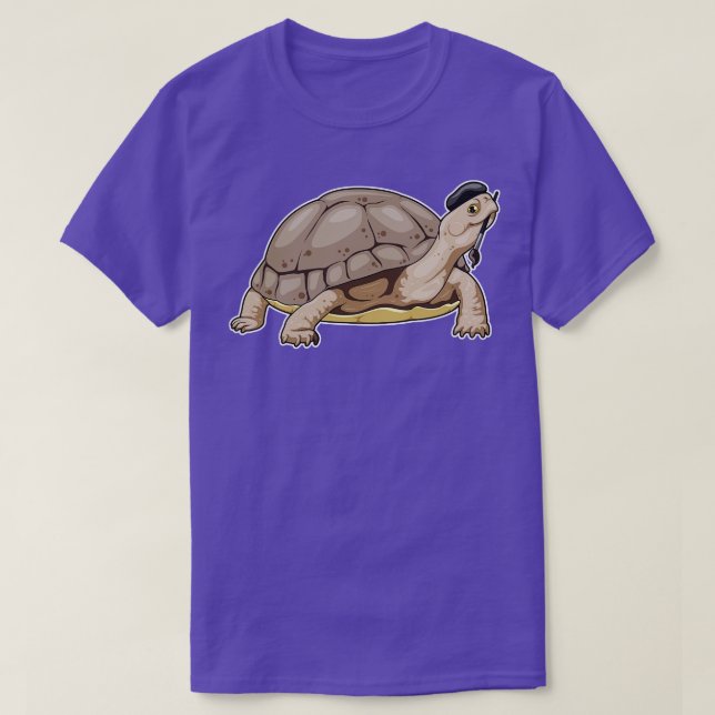 Turtle Painter Paint brush T-Shirt (Design Front)