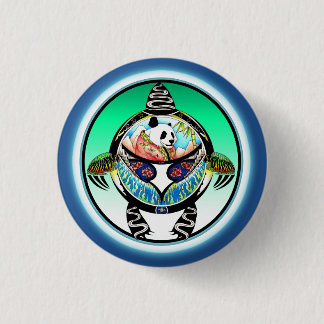Turtle Panda 3 Cm Round Badge