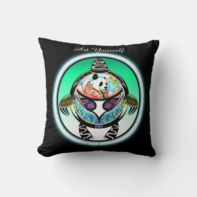 Turtle Panda Cushion (Front)