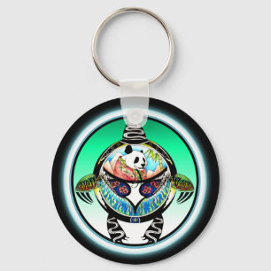Turtle Panda Key Ring