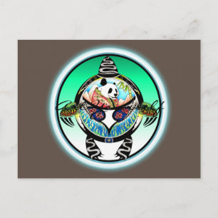 Turtle Panda Postcard