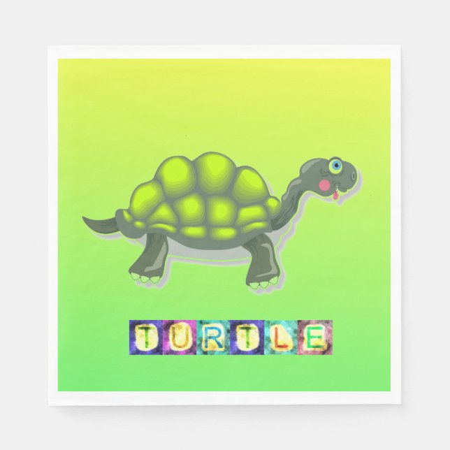 Turtle Paper Napkin (Front)