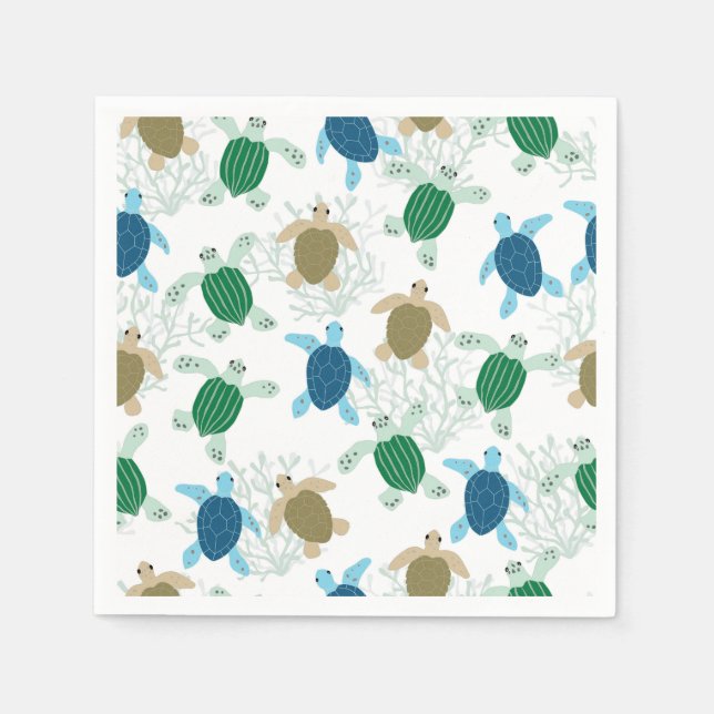 Turtle Paper Napkin (Front)