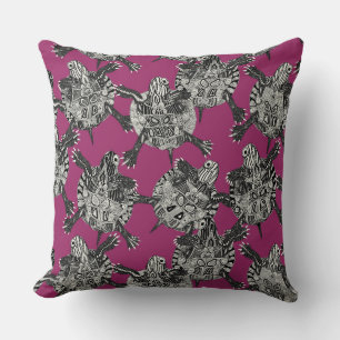 turtle party pink cushion