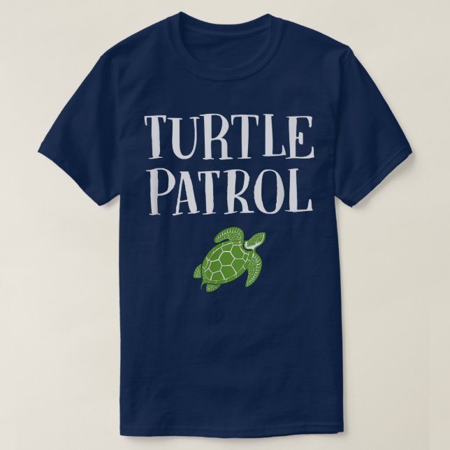 Turtle Patrol Cute Pet Tortoise  T-Shirt (Design Front)