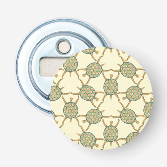Turtle pattern bottle opener (Front)
