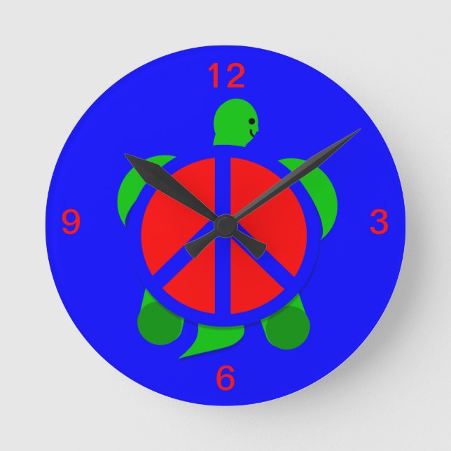 Turtle Peace Clock (Front)