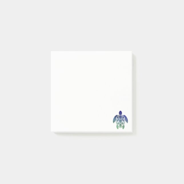 Turtle Post-it - Blue Notes (Front)